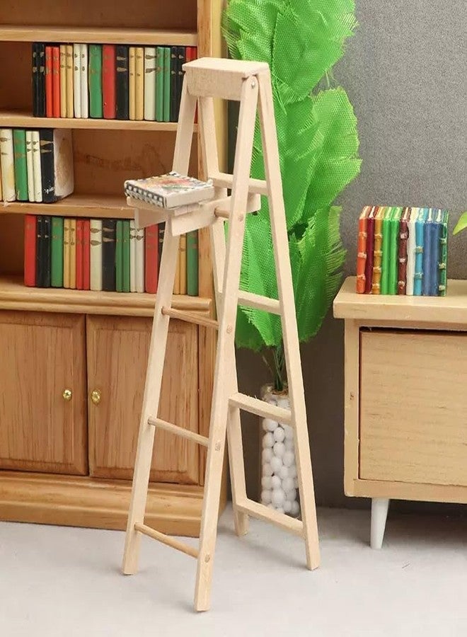 Zhuluck 1/12 Miniature Step Ladder Dollhouse Furniture Accessories Lightweight Dollhouse Decor - Image 5